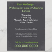 Carpet Cleaning Service Discount Offer Flyer チラシ (裏面)