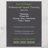 Carpet Cleaning Service Discount Offer Flyer チラシ (裏面)