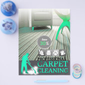 Carpet Cleaning Service Discount Offer Flyer チラシ (シングル)