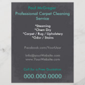 Carpet Cleaning Service Discount Offer Flyer チラシ (裏面)