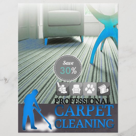 Carpet Cleaning Service Discount Offer Flyer チラシ (正面)