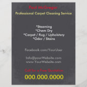 Carpet Cleaning Service Discount Offer Flyer チラシ (裏面)
