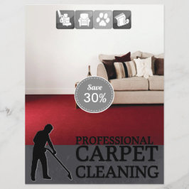 Carpet Cleaning Service Discount Offer Flyer チラシ