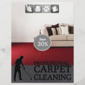 Carpet Cleaning Service Discount Offer Flyer チラシ (正面)