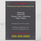 Carpet Cleaning Service Discount Offer Flyer チラシ (裏面)