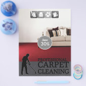 Carpet Cleaning Service Discount Offer Flyer チラシ (シングル)