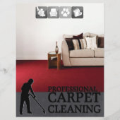 Carpet Cleaning Service Flyer チラシ (正面)