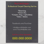 Carpet Cleaning Service Flyer チラシ (裏面)