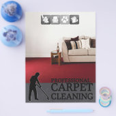 Carpet Cleaning Service Flyer チラシ (シングル)