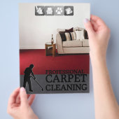 Carpet Cleaning Service Flyer チラシ (手)