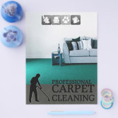 Carpet Cleaning Service Flyer チラシ (シングル)
