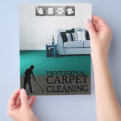 Carpet Cleaning Service Flyer チラシ (手)