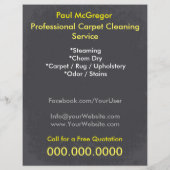 Carpet Cleaning Service Flyer チラシ (裏面)