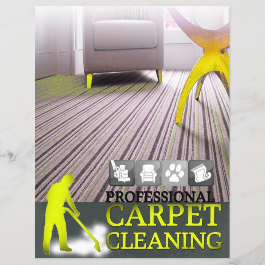 Carpet Cleaning Service Flyer チラシ (正面)