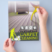 Carpet Cleaning Service Flyer チラシ (手)