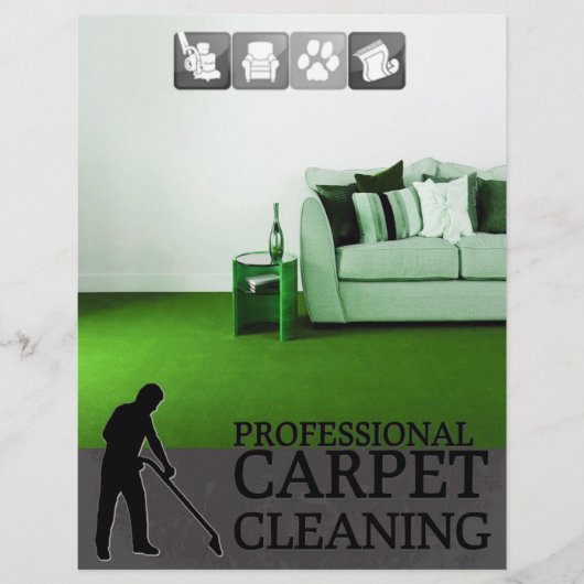 Carpet Cleaning Service Flyer チラシ (正面)