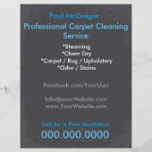 Carpet Cleaning Service Flyer チラシ (裏面)
