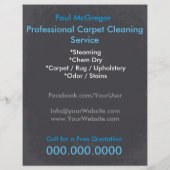 Carpet Cleaning Service Flyer チラシ (裏面)