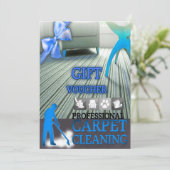 Carpet Cleaning Service Gift Voucher (スタンド正面)