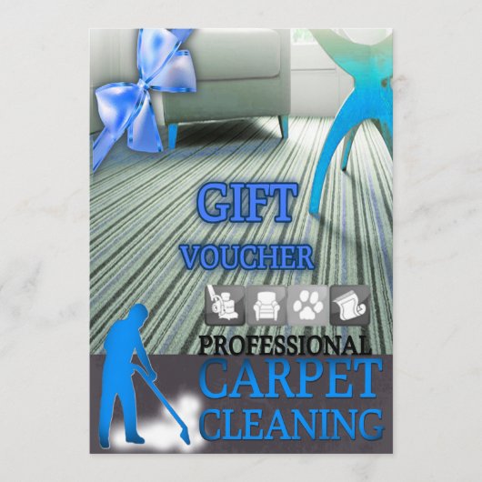 Carpet Cleaning Service Gift Voucher (正面)