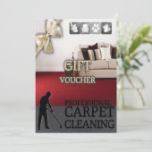 Carpet Cleaning Service Gift Voucher (スタンド正面)