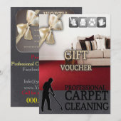 Carpet Cleaning Service Gift Voucher (正面/裏面)