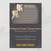 Carpet Cleaning Service Gift Voucher (裏面)