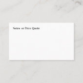 Carpet Cleaning Services With Quote Space 名刺 (裏面)