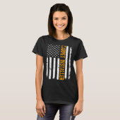 Carpet Installer Job American Flag Carpet Installe Tシャツ (正面フル)