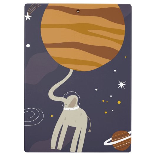 Carpeta de pinza Animals Outer Space クリップボード (裏面)