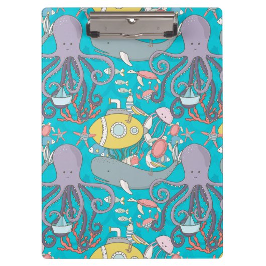 Carpeta de pinza de la colección Under the Sea クリップボード (正面)
