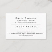 Carpets Rugs & Floorcoverings with Photo of Holder 名刺 (裏面)