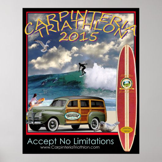 Carpinteria Triathlon 2015 Poster ポスター (正面)