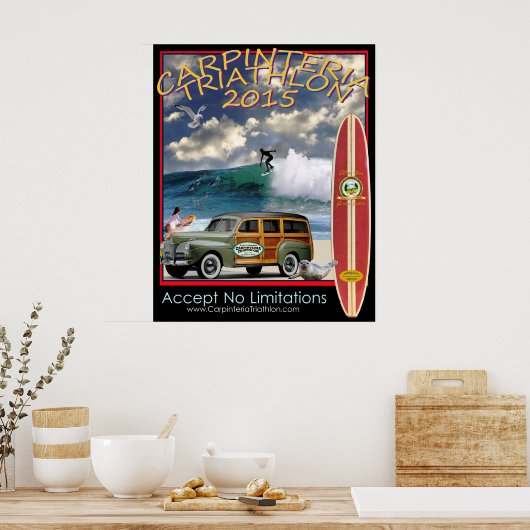 Carpinteria Triathlon 2015 Poster ポスター (キッチン)