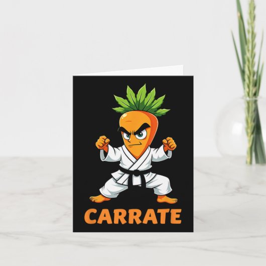 Carrate空手ニンジンmma学生トレーナー カード (正面)