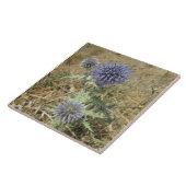 Carreau céramique chardon fleur bleue タイル (側面)