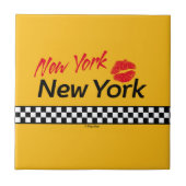 Carreau de céramique Taxi NY & Red Kiss タイル (正面)