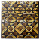 Carreau en céramique - Coll. Afro Tiles -15.2x15.2 タイル (正面)
