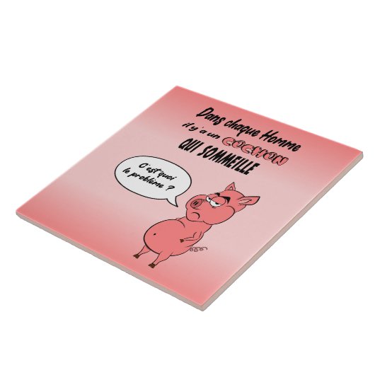 Carreau Ronchon le cochon タイル (側面)