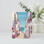 Carrer de la Mare de Déu Spain ポストカード (スタンド正面)