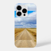 Carretera Boadilla del Camino - Itero de la Vega iPhoneケース (裏面)