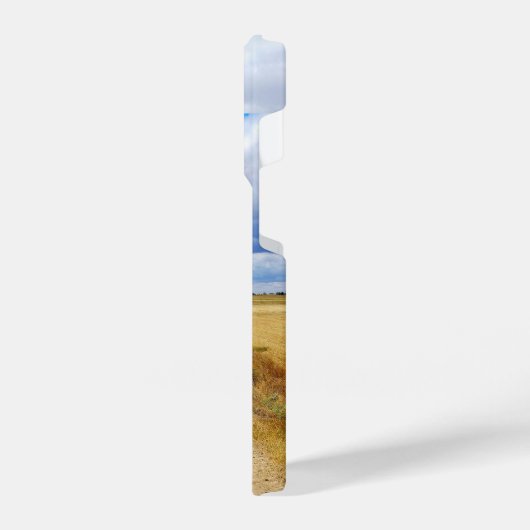 Carretera Boadilla del Camino - Itero de la Vega iPhoneケース (左側面)