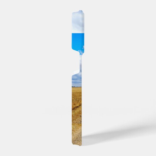 Carretera Boadilla del Camino - Itero de la Vega iPhoneケース (右側面)