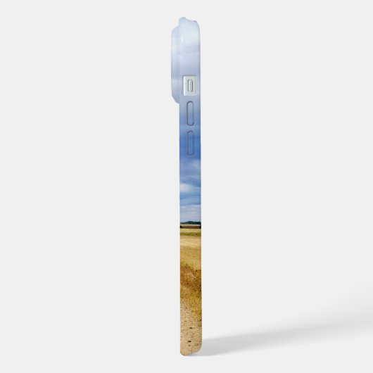 Carretera Boadilla del Camino - Itero de la Vega iPhoneケース (左側面)