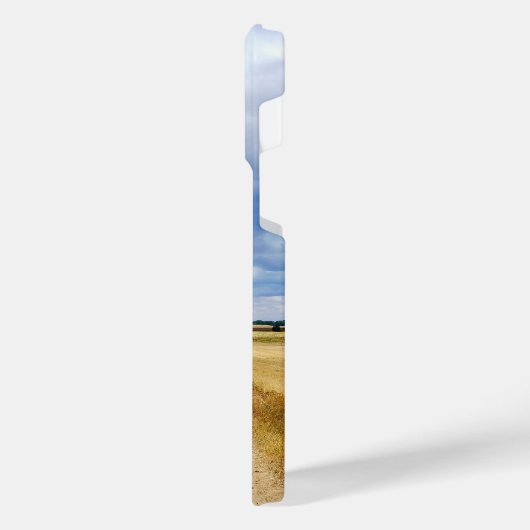 Carretera Boadilla del Camino - Itero de la Vega iPhoneケース (左側面)