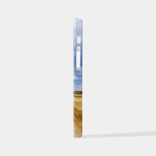 Carretera Boadilla del Camino - Itero de la Vega iPhoneケース (左側面)