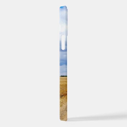 Carretera Boadilla del Camino - Itero de la Vega iPhoneケース (右側面)