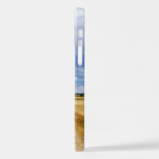 Carretera Boadilla del Camino - Itero de la Vega iPhoneケース (左側面)