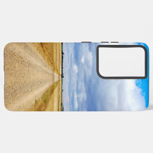 Carretera Boadilla del Camino - Itero de la Vega Samsung Galaxyケース (裏面横)