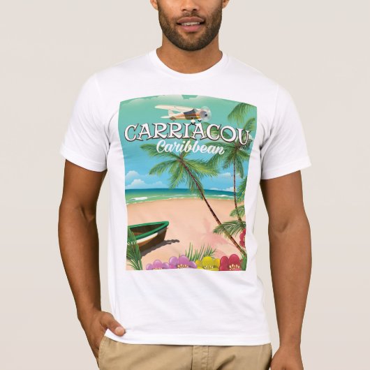 Carriacou旅行ポスター Tシャツ (正面)